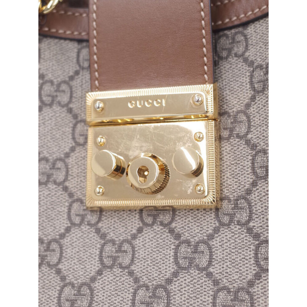 GUCCI GG Supreme Padlock Shoulder Bag - Picture 6 of 9